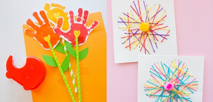 Carte pour la fête des mères avec leurs propres mains, des classes de maître avec des photos pour la maternelle et les notes 1-3
