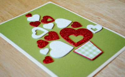 Carte de Noël avec style scrapbooking pour la nouvelle année 2015 avec ses propres mains
