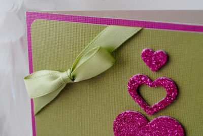 Carte de Noël avec style scrapbooking pour la nouvelle année 2015 avec ses propres mains