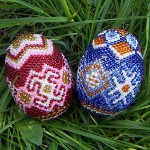 Oeufs de Pâques de perles