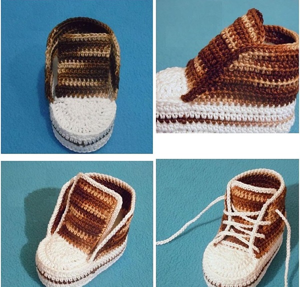 Chaussons au crochet avec une description étape par étape pour les débutants