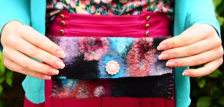 Un cadeau pour la nouvelle année de leurs propres mains: feutrage d'un sac à main, une classe de maître avec une photo