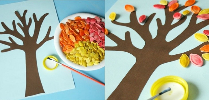 Artisanat "Cadeaux d'Automne" avec leurs propres mains de matériaux naturels pour la maternelle et l'école