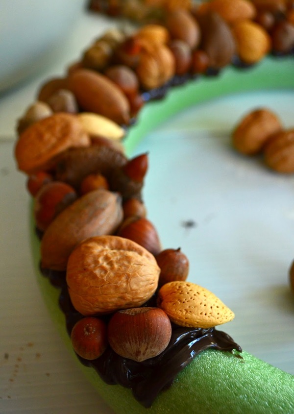 Artisanat de châtaignes sur le thème de l'automne