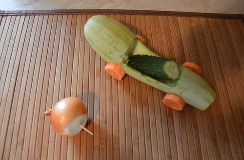 Artisanat de légumes par ses propres mains