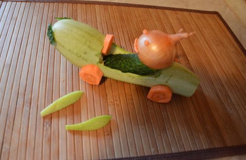 Artisanat de légumes par ses propres mains
