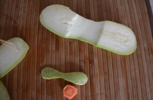 Artisanat de légumes par ses propres mains