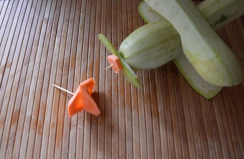 Artisanat de légumes par ses propres mains