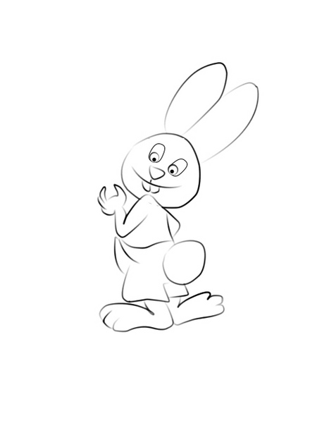 Coloriage Lapin De Pâques
