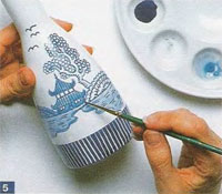 Peinture céramique: set pour sushi