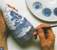 Peinture céramique: set pour sushi
