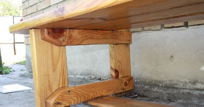 Banc de jardin avec ses propres mains