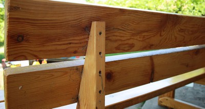 Banc de jardin avec ses propres mains