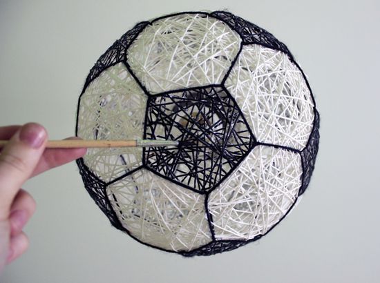 Boule de lampe avec vos mains