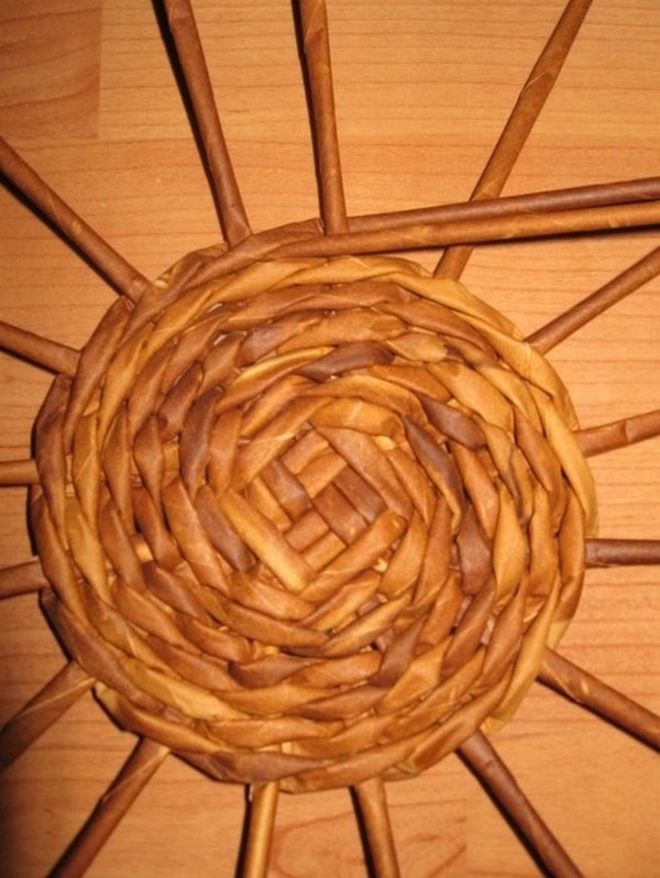 Tissage à partir de tubes de journaux pour les débutants