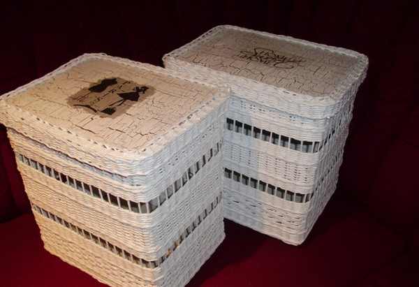 Tissage à partir de tubes de journaux pour les débutants