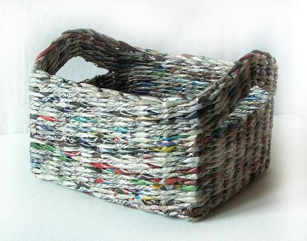 Tissage à partir de tubes de journaux pour les débutants