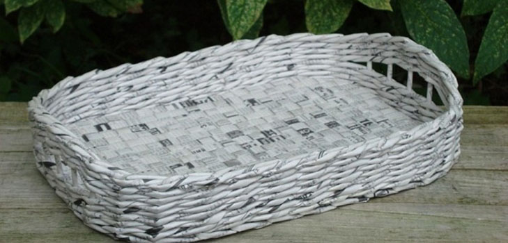 Tissage à partir de tubes de journaux pour les débutants