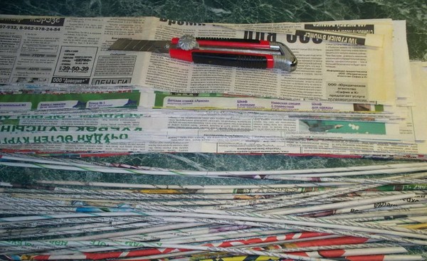 Tissage à partir de tubes de journaux pour les débutants