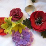 Feutrage de fleurs de laine Feutrage de fleurs de laine