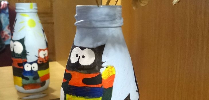 Comment faire un vase à partir d'une bouteille