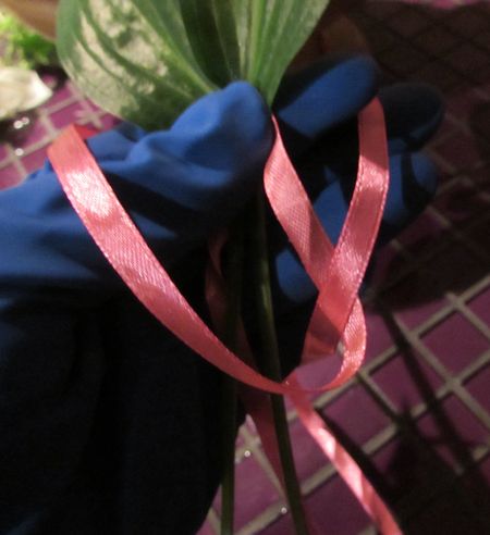 Guirlande de fleurs pour le mariage de leurs propres mains