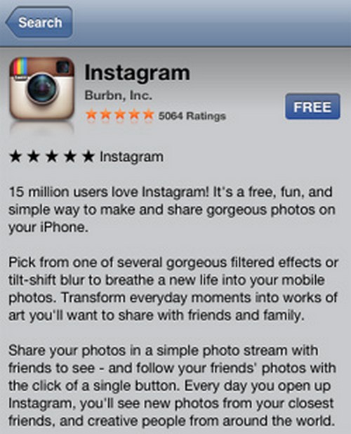 Instructions pour l'inscription sur Instagram
