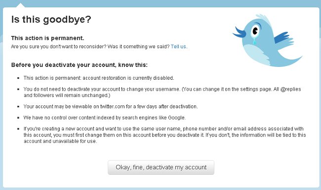 Comment supprimer Twitter