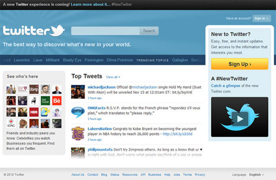 Inscription Twitter Inscription Twitter