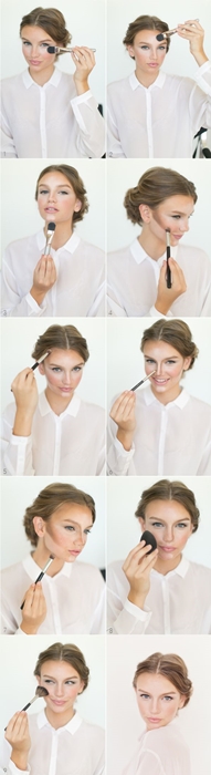 Maquillage glamour à la maison