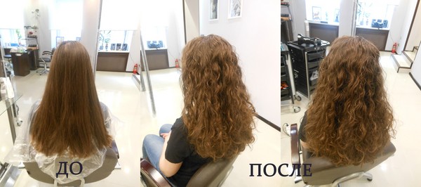 Chimie des cheveux avec une photo