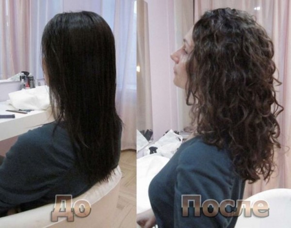 Chimie des cheveux avec une photo
