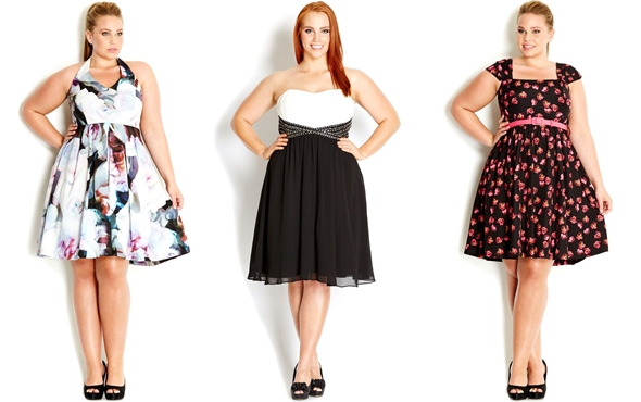 Robe de cocktail pour les dames pleines