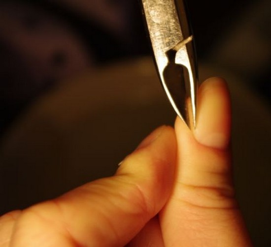 Enlèvement des cuticules