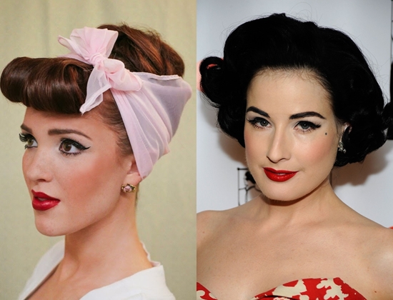 Comment faire un maquillage dans le style de pin-up: photo