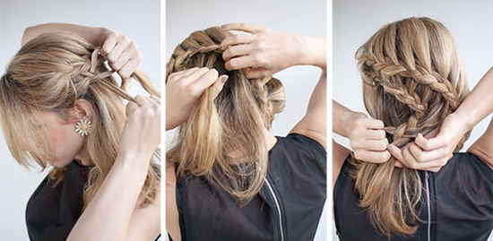 Comment faire une coiffure de soirée pour un cheveu de longueur moyenne