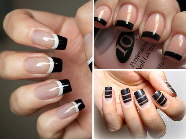 Manucure total noir - tendance automne-2016