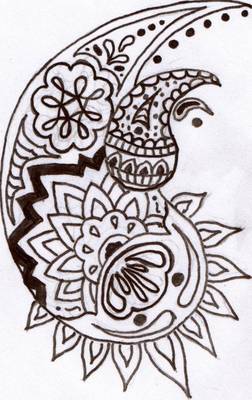 Mehendi à la maison