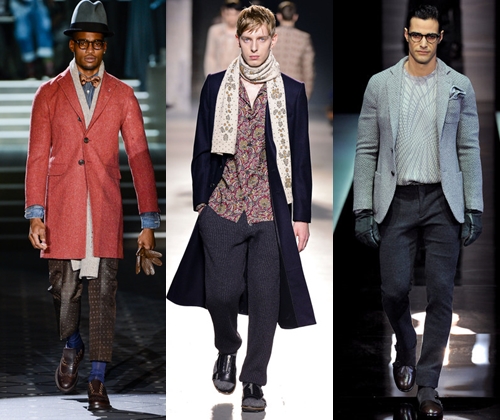 Vêtements pour hommes à la mode en hiver 2014: photos de tendances de la mode dans les vêtements pour hommes