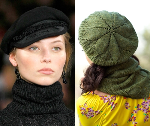 Bérets à la mode: photos des bérets les plus en vogue pour l'automne et l'hiver 2014