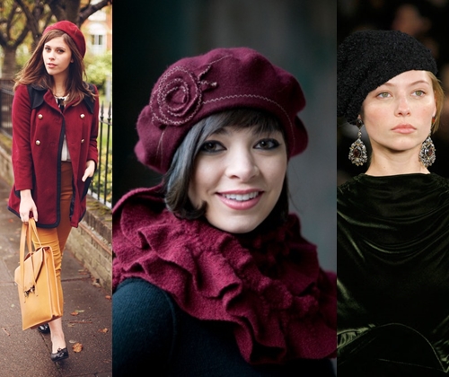 Bérets à la mode: photos des bérets les plus en vogue pour l'automne et l'hiver 2014