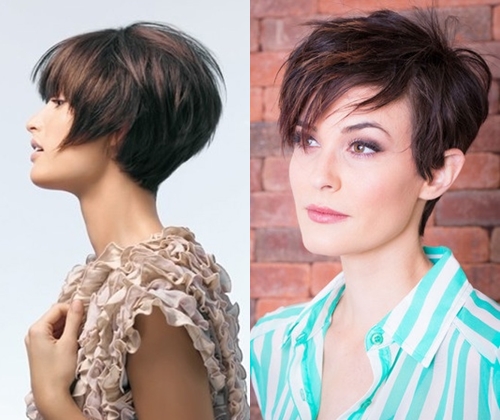 Coupes de cheveux courtes à la mode hiver 2014: des photos des coupes de cheveux les plus élégantes sur les cheveux courts