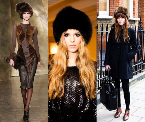 Chapeaux de fourrure à la mode en hiver 2014: photos des chapeaux de fourrure les plus à la mode de 2014 