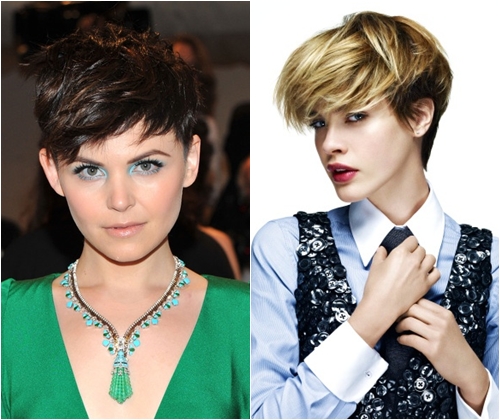 Coiffures sur le bal pour les cheveux courts
