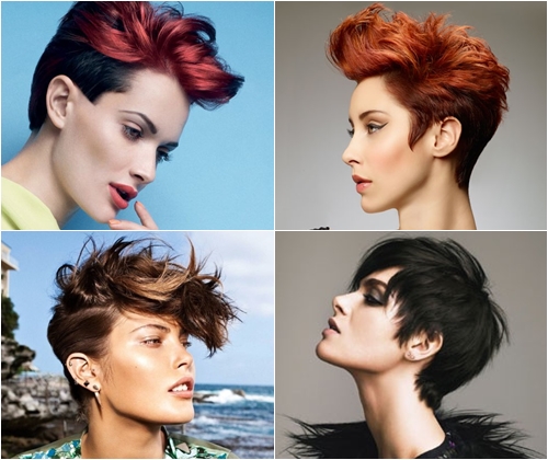 Coiffures sur le bal pour les cheveux courts