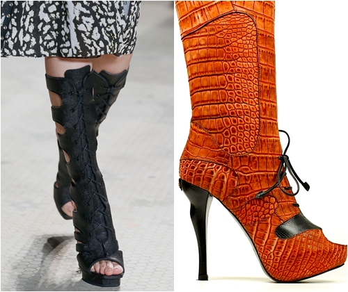 Bottes à la mode printemps-été 2013