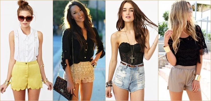 Shorts pour femmes à la mode 2014