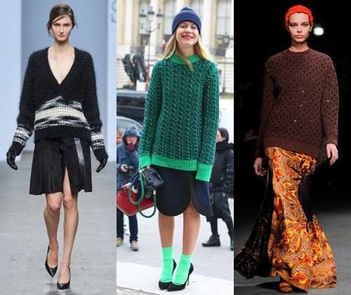 Pulls femme à la mode automne hiver 2015-2016: photo des pulls les plus en vogue de 2015