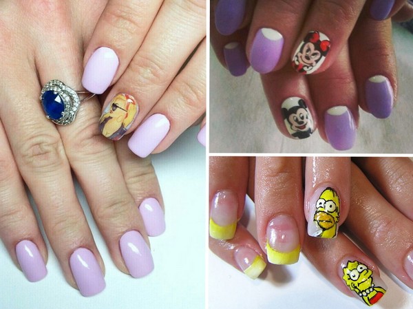 Nail art sur un ongle - tendance automne-2016