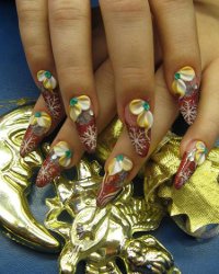 La conception des ongles du Nouvel An